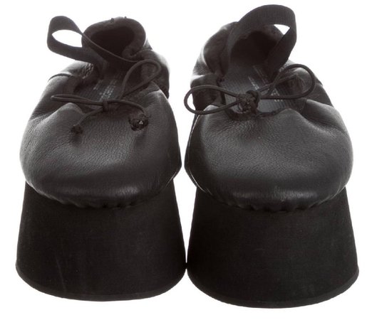 Cdg platform ballerina shoes