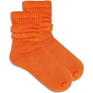orange Scrunchie socks .