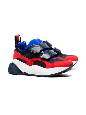 Stella McCartney black, red and blue Eclypse 45 chunky velcro sneakers $274 - Shop SS19 Online - Fast Delivery, Price