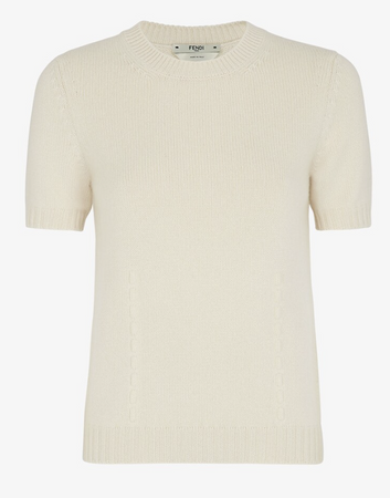 FENDI Pullover - White cashmere jumper | Fendi