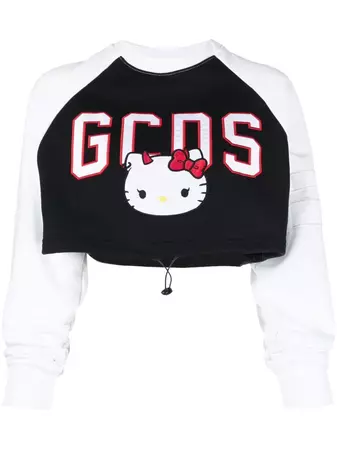 Gcds Hello Kitty Cropped Sweatshirt - Farfetch