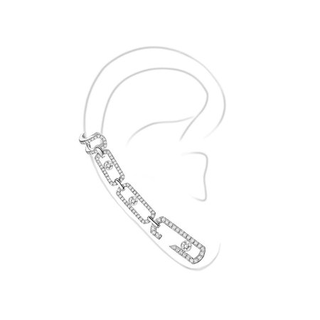 Earrings Move Addiction Mono Earring : Earrings in white gold | Messika