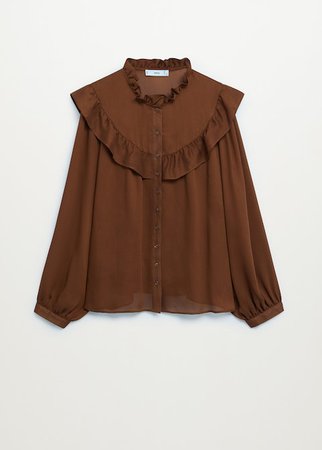 Ruffled blouse - Women | Mango United Kingdom