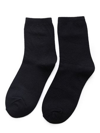 black crew socks
