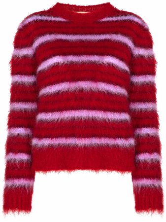 Marni round-neck striped jumper - FARFETCH