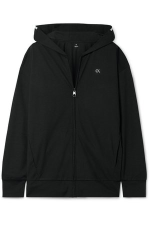 Calvin Klein | FZ jersey hoodie | NET-A-PORTER.COM