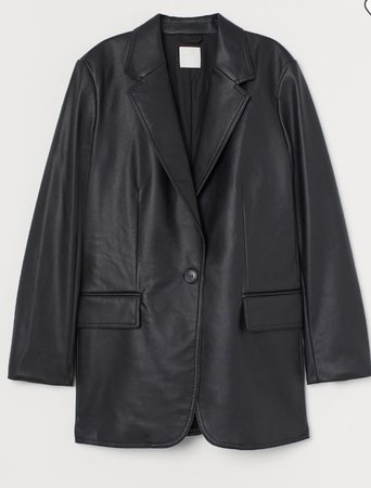 H&M leather blazer