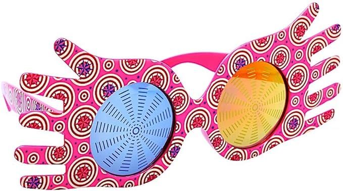 Amazon.com: Sun-Staches Luna Lovegood Official Wizarding World Sunglasses Costume Accessory UV400 Lenses, Pink Frame Mask, One Size Fits Most : Clothing, Shoes & Jewelry