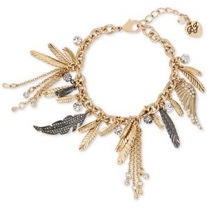 feather charm bracelet