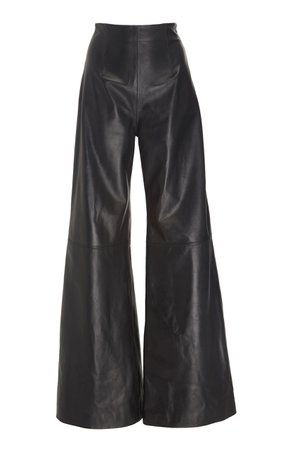 Marvin Leather Wide Leg Pants by 16Arlington | Moda Operandi