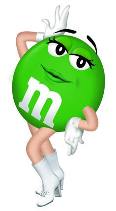 m&m's green