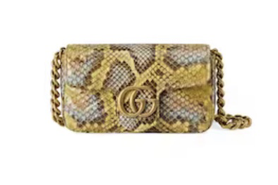 python Gucci purse
