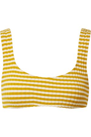 Solid & Striped | The Elle striped ribbed stretch-knit bikini top | NET-A-PORTER.COM