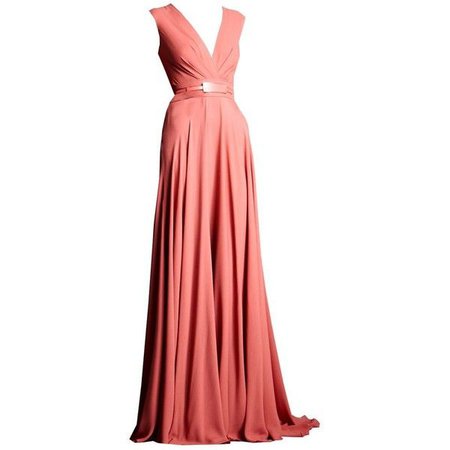Peach Colored Gown