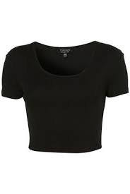 black crop top shirt - Google Search