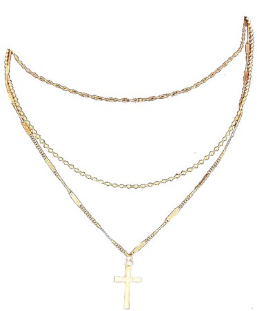 gold cross necklace