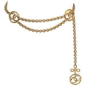 Chanel Triple Logo Gold Belt/Necklace