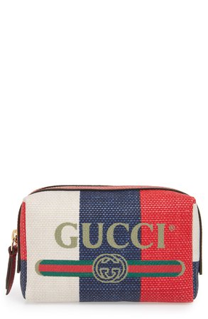 Gucci Linea Merida Canvas Cosmetics Case | Nordstrom