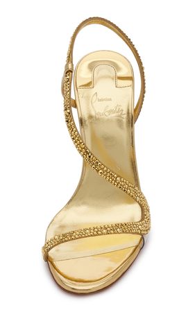 Rosalie 100mm Embellished Leather Sandals By Christian Louboutin | Moda Operandi