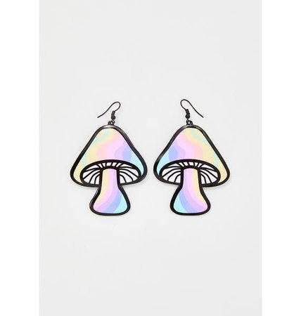 Trippy Shroom Earrings | Dolls Kill