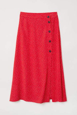 Creped Skirt - Red