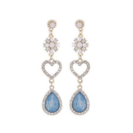 Water Crystal Moon Star Gem Diamond Classic Fairy Tales Princess Jewelry Earrings · sugarplum · Online Store Powered by Storenvy