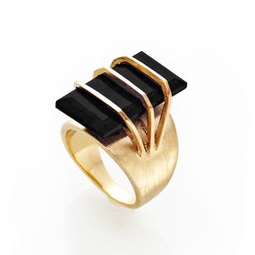 black gold ring