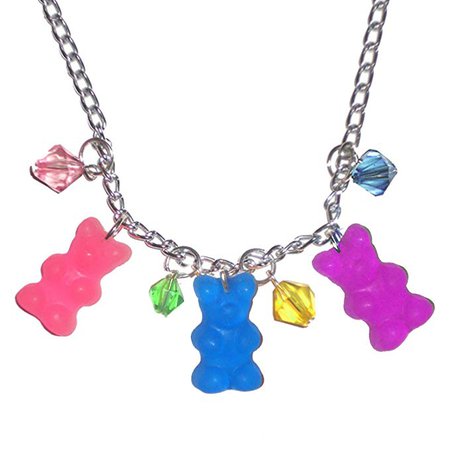 Amazon.com : Colorful Gummy Bear Candy Charm Necklace : Everything Else