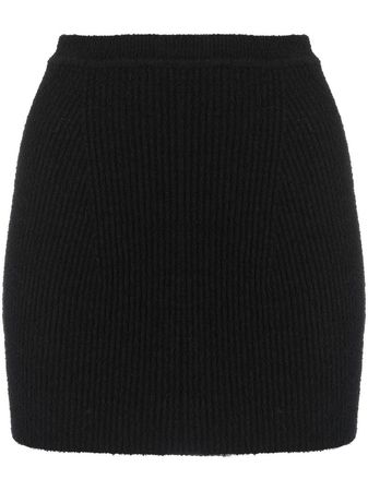 WARDROBE.NYC ribbed-knit Mini Skirt - Farfetch