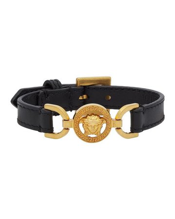 versace-black-Black-And-Gold-Calfskin-Medusa-Bracelet.jpeg (520×650)