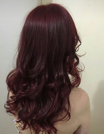 long cherry cola hair
