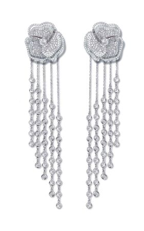 One Of A Kind Bloom18k White Gold Diamond Earrings By As29 | Moda Operandi