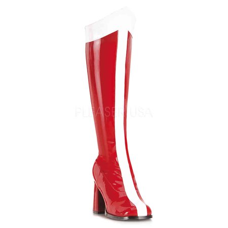 Funtasma Funtasma Knee high boot GOGO305 Red/White | Attitude Europe