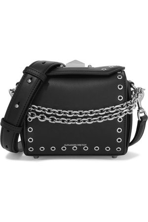 Alexander McQueen | Box Bag 19 embellished leather shoulder bag | NET-A-PORTER.COM