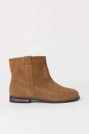 Suede Boots - Yellow