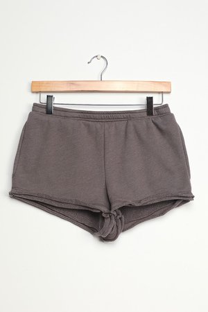 Washed Grey Shorts - Cute Lounge Shorts - Loungewear Shorts