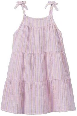 Amazon.com: Cat & Jack Toddler Girls' Striped Tiered Tank Top Dress – Light Purple Stripe: Clothing, Shoes & Jewelry