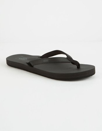 VANS Soft-Top Black Womens Sandals - BLACK - 319043100 | Tillys
