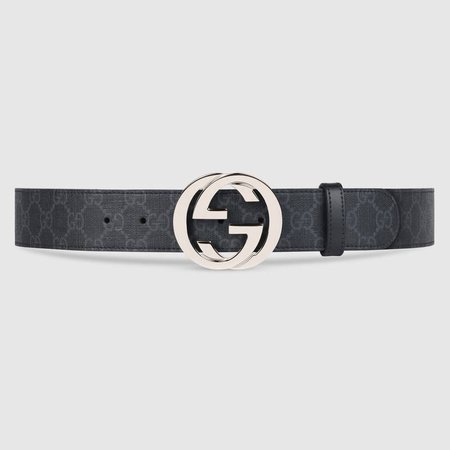 GG Supreme belt with G buckle - Gucci Men's Casual 411924KGDHX8449