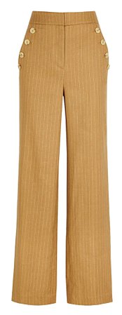 camel pinstripe pants