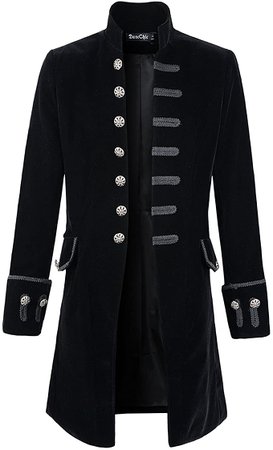 Mens Velvet Goth Steampunk Victorian Frock Coat: Amazon.ca: Clothing & Accessories