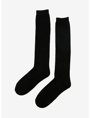 Black Knee-High Socks | Hot Topic