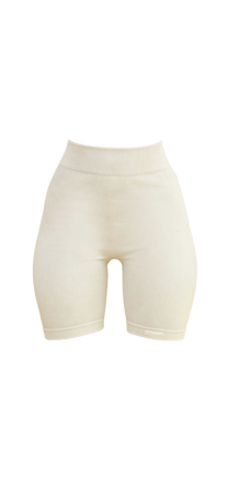 cream shorts