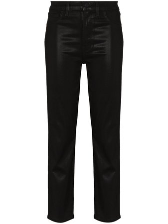 J Brand Alma faux-leather Trousers - Farfetch