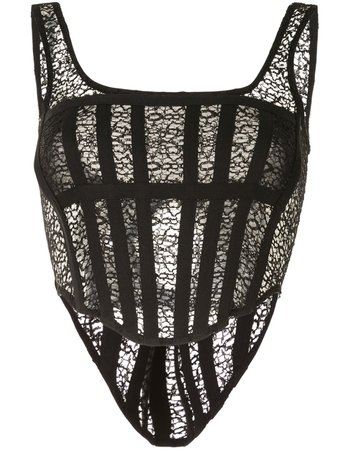 Dion Lee Lace Coset Top - Farfetch