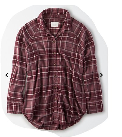 purple over sized flannel