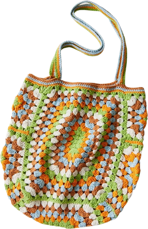 crochet colorful bag