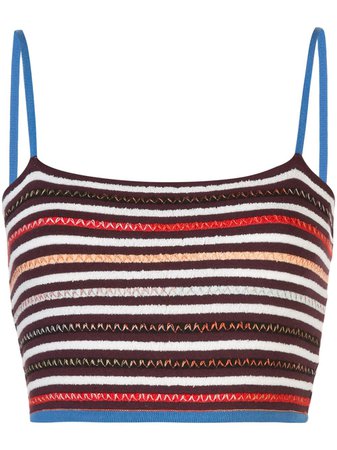 Shop multicolour M Missoni striped cropped vest with Express Delivery - Farfetch
