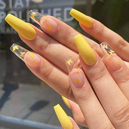 yellow nails