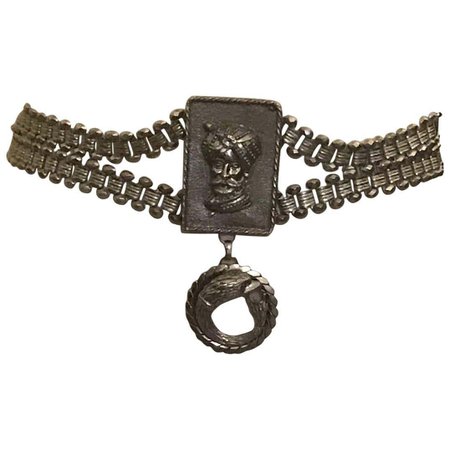 Vintage Christian Dior Sultan Chain Belt in Silver Metal, 1970s For Sale at 1stDibs